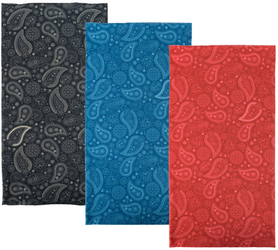Oxford Neckfief Comfy Paisley Red 3-paquete