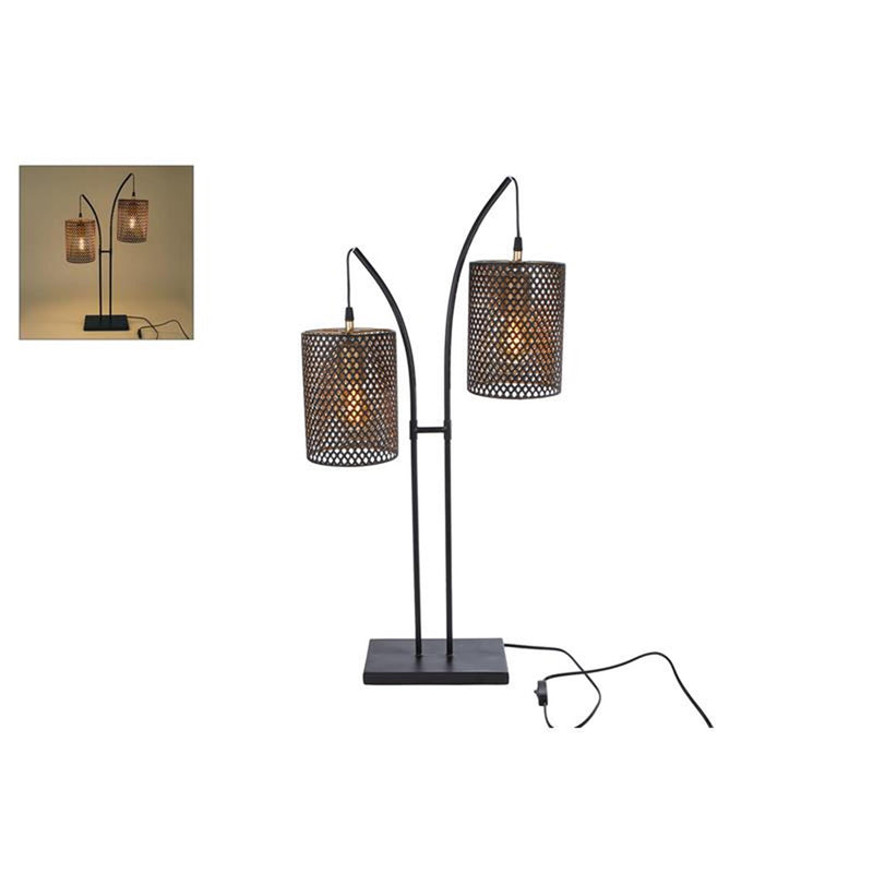 Cosydecor lámpara de pie Joop negro 20x53x76cm