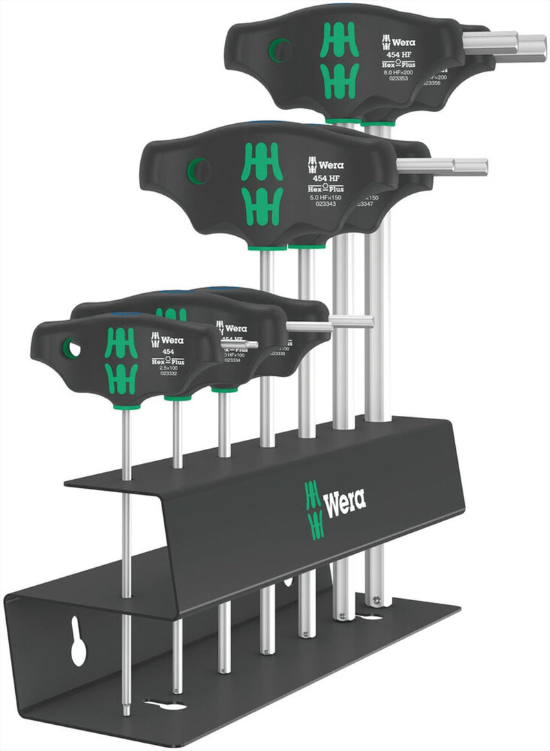 Wera 454 7 hf set 2 | t-greep set binnenzeskant | hex-plus met vasthoudtfunktie | 7-delig - 05023453001