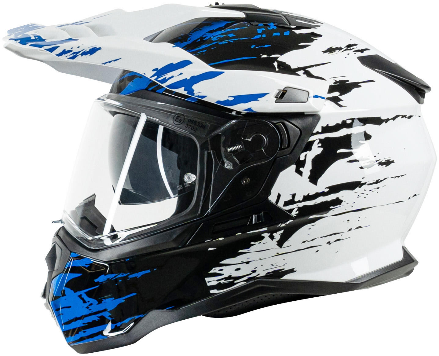 Spec-x endurohelm sx-62.01 r1 stinger adv helmet spac-x sx-62.01 r1 sting. adv xxl white blue