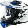 Spec-x endurohelm sx-62.01 r1 stinger adv helmet spac-x sx-62.01 r1 stinger adv xl white blue