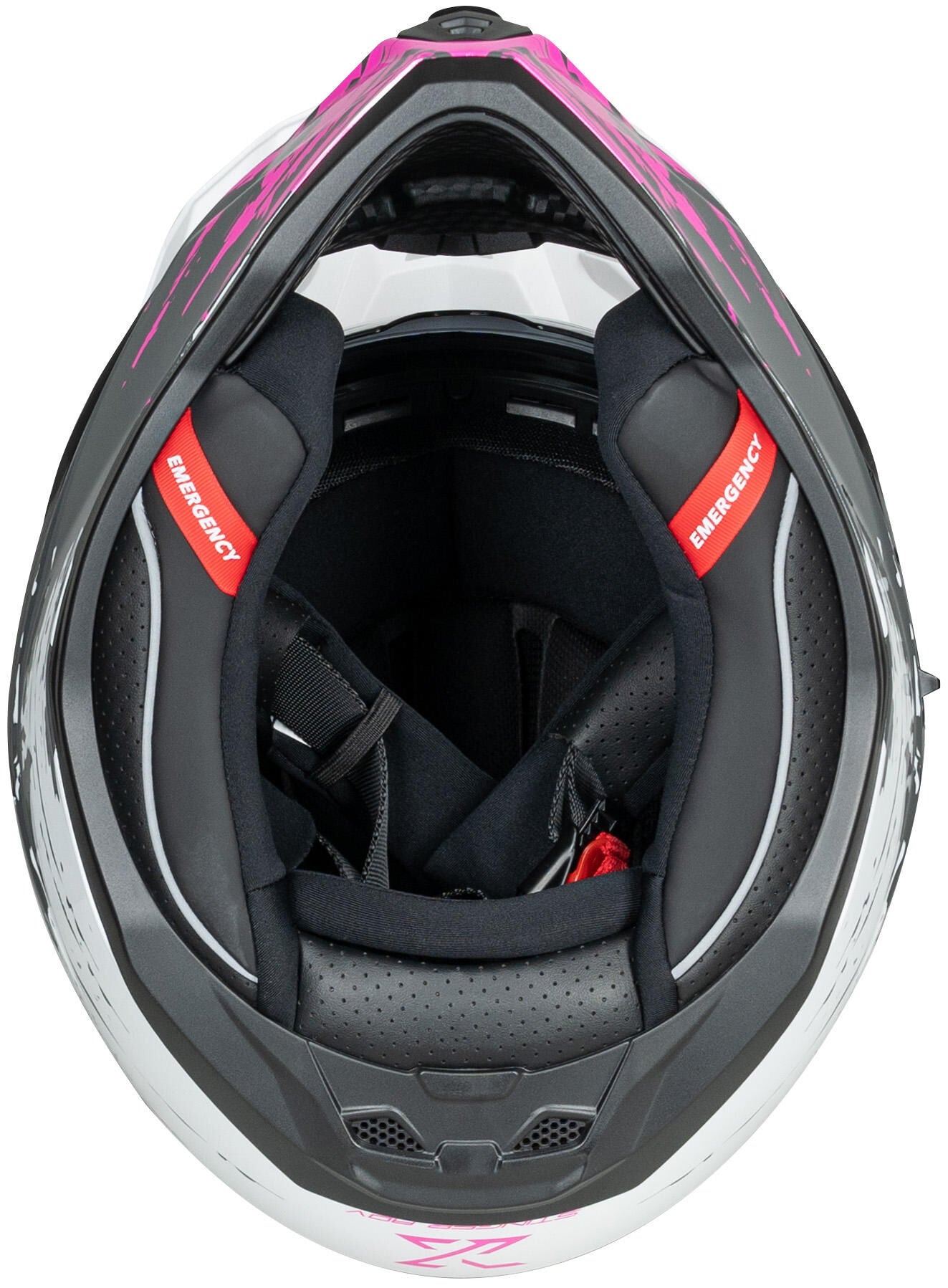 Spec-x endurohelm sx-62.01 r1 stinger adv helmet spac-x sx-62.01 r1 stinger adv s white pink