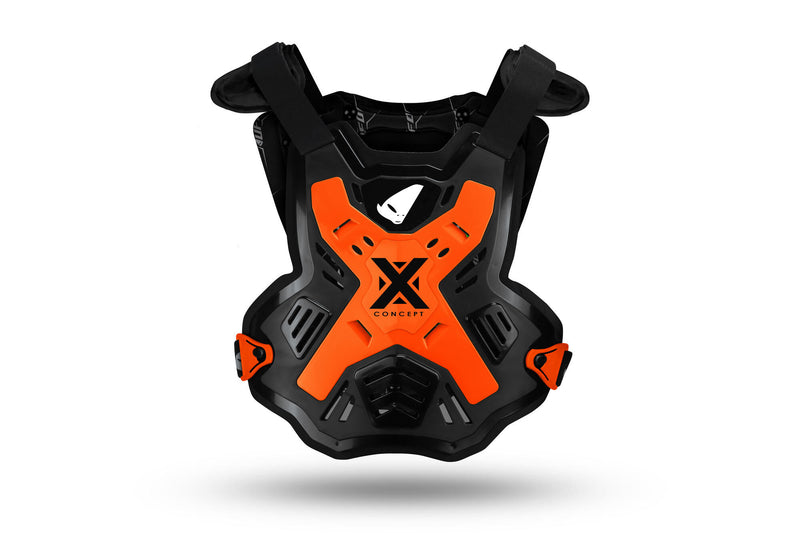 Ufo plast borstprotectie x-concept . breast protector ufo x-concept black orange