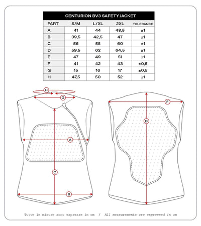 Chaleco protector UFO Plast Centurion BV3 Chaleco protector UFO BV3 Centurion Negro XXL