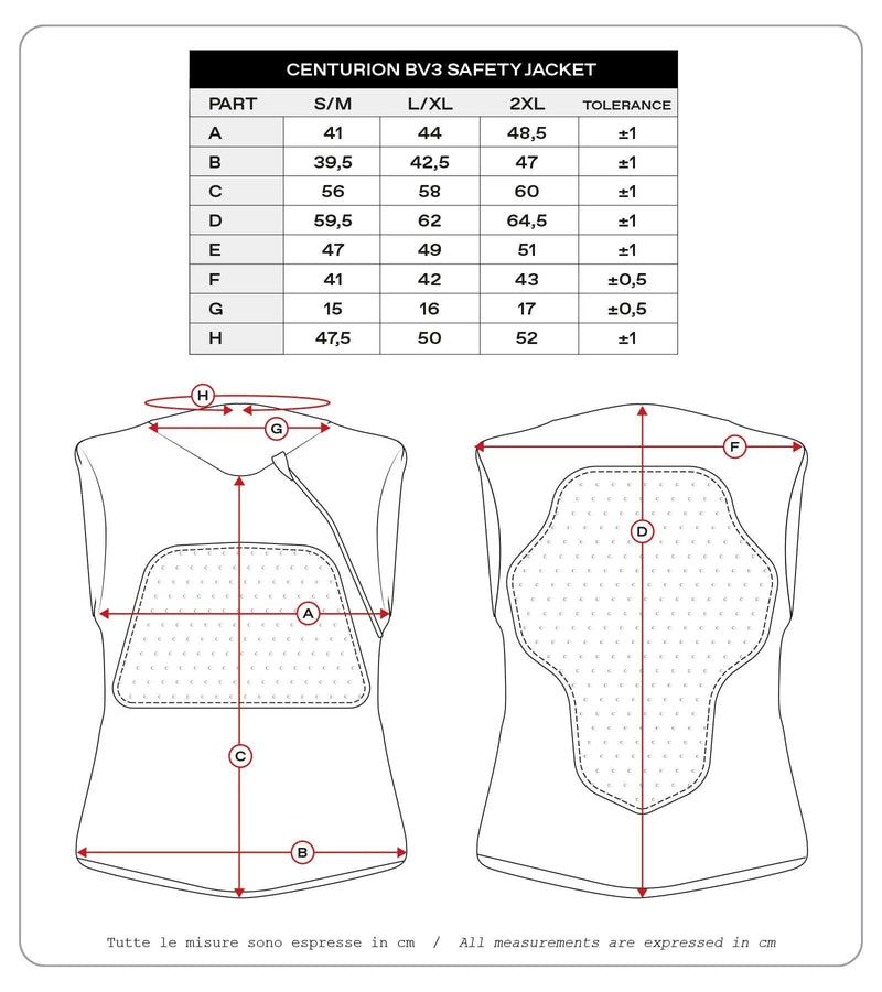 Chaleco protector UFO Plast Centurion BV3 Chaleco protector UFO BV3 Centurion Negro XXL