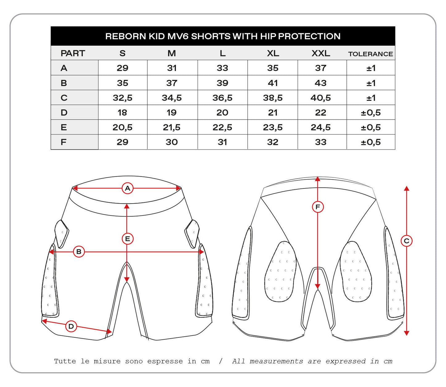 Ufo plast protektorenhose reborn mv6 children's protec. trouse reborn mv6 black gr. l
