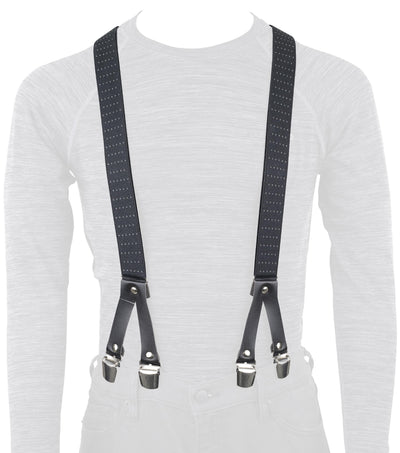 Oxford hosenträger trouser braces riggers chic black
