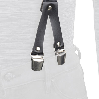 Oxford hosenträger trouser braces riggers chic black
