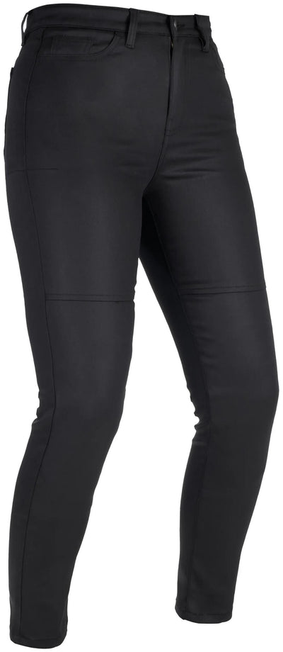 Oxford Trousers including Waxed Ladies Black Long Size 12
