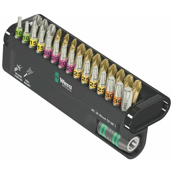 Wera bit-check 30 wood tx hf 1 bitset (30‑delig)