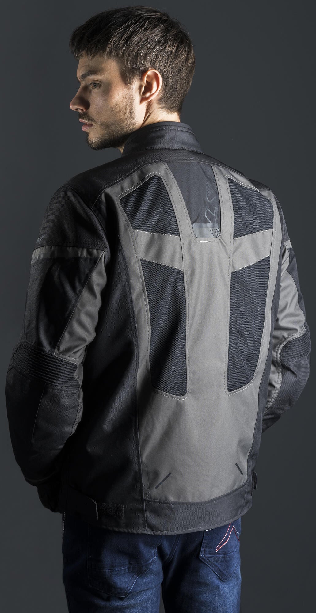 Ls2 chaqueta scout chaqueta scout hombre negro gris oscuro 3xl