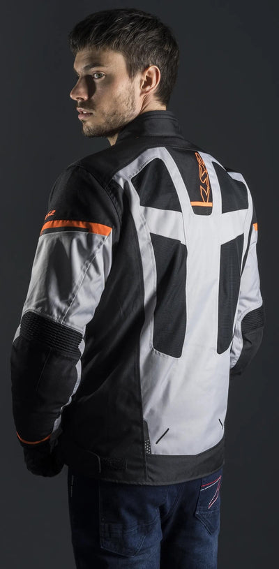 Ls2 chaqueta scout chaqueta scout hombre negro gris naranja xxl