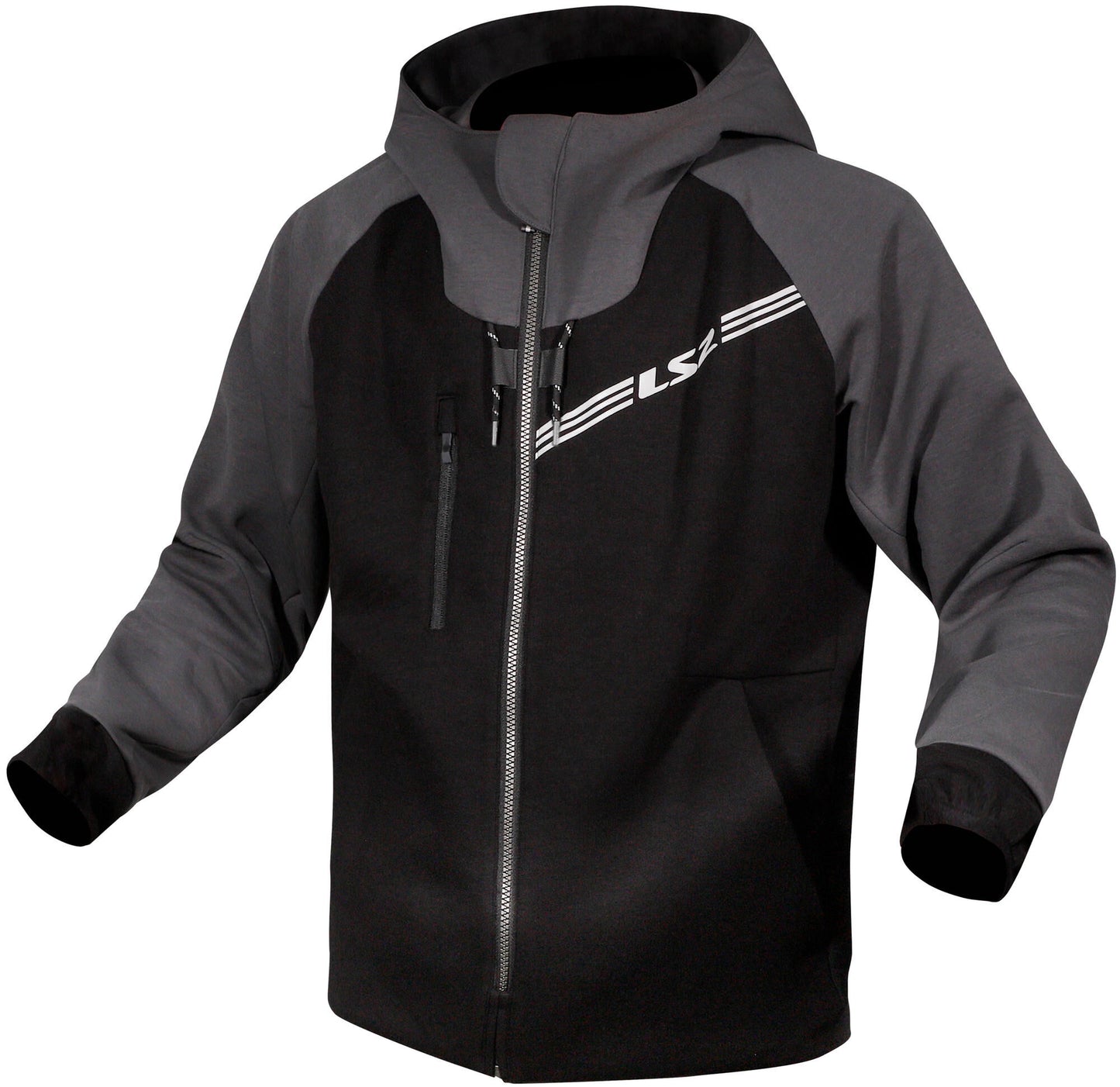 Chaqueta ls2 chaqueta del acelerador hombre negro gris oscuro xxl