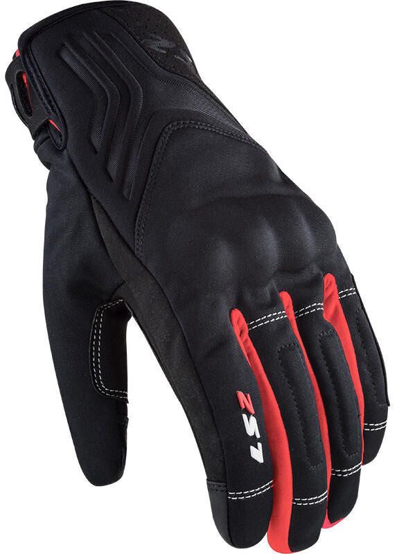 Guantes ls2 jet ii hombre guantes jet 2 hombre negro rojo l