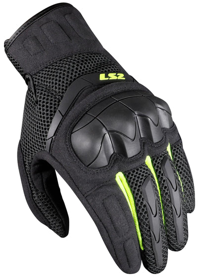 Ls2 gloves kubra man gloves kubra man anthracite h-v yellow xl