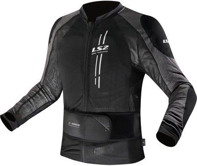 Ls2 jas x-armor jacket x-armor man black silver xs s