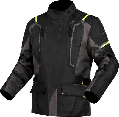 Ls2 jacke narvik jacket narvik men black grey neon yellow m