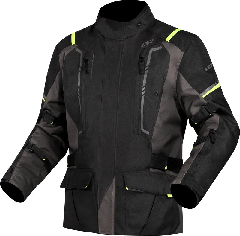 Chaqueta ls2 narvik chaqueta narvik hombre negro gris amarillo neón xx