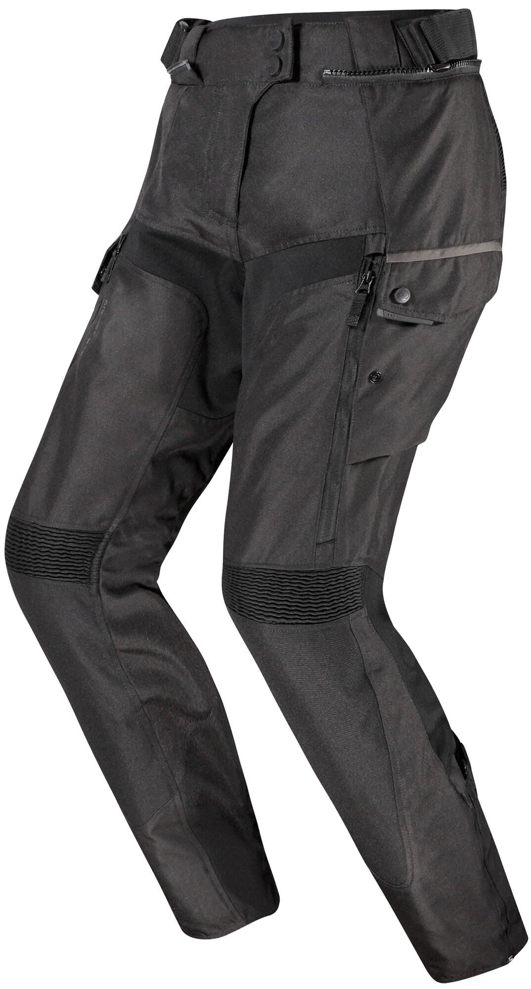 Pantaloni Ls2 travel lady, pantaloni corti da viaggio per donna, neri e grigio scuro, XXL