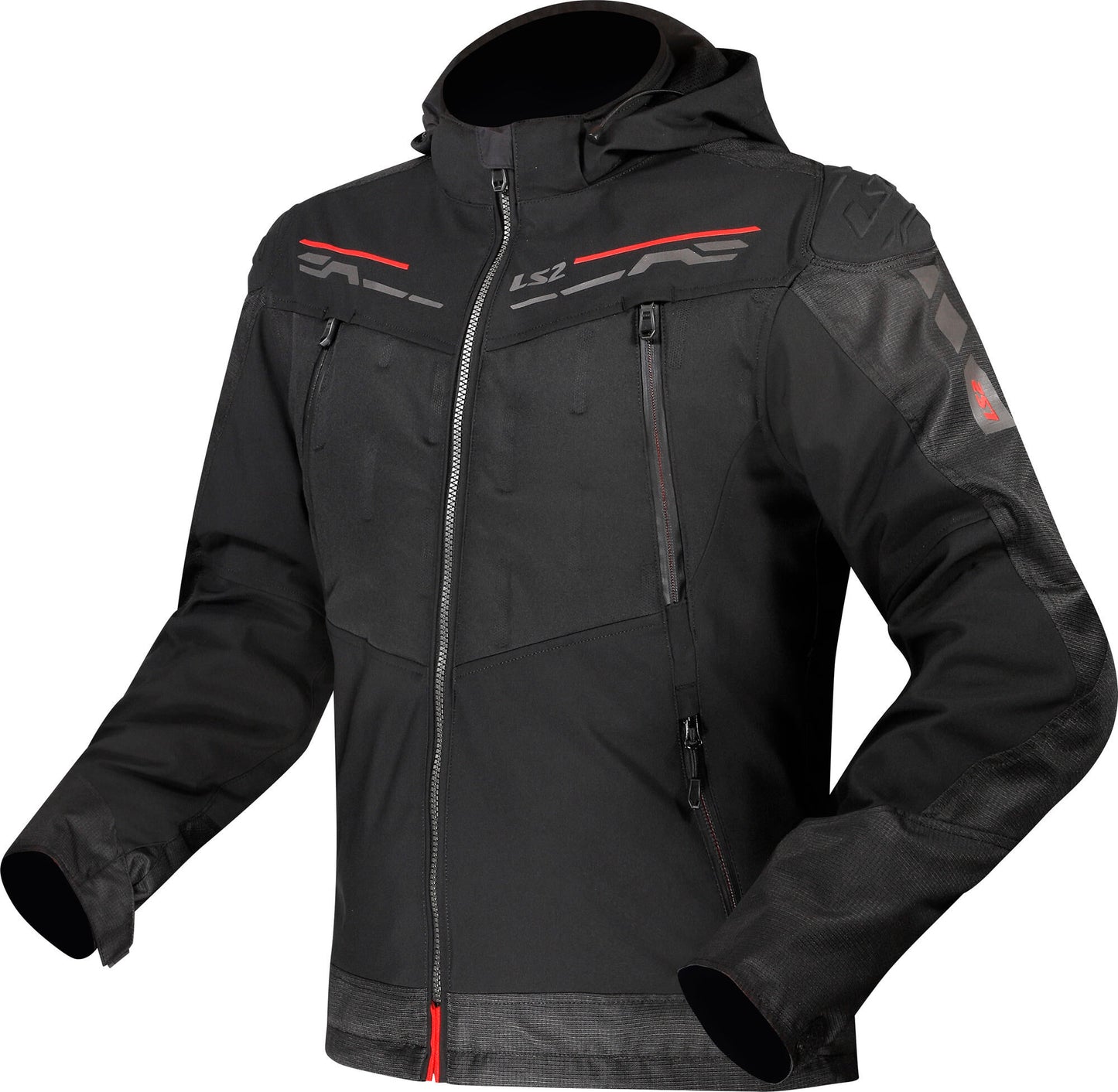 Giacca Ls2 zirconium giacca zirconio uomo nero rosso gr. XL