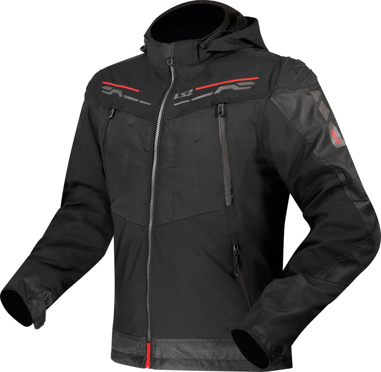 Giacca Ls2 zirconium giacca zirconio uomo nero rosso gr. m