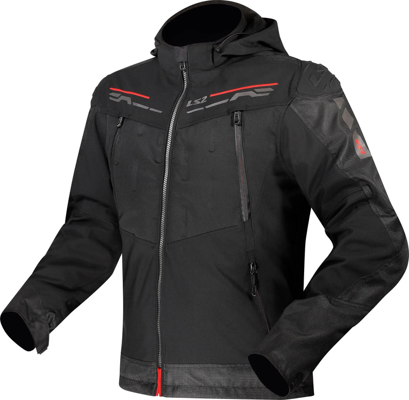 Ls2 jacke zirconium jacket zirconium mens black red gr. xl