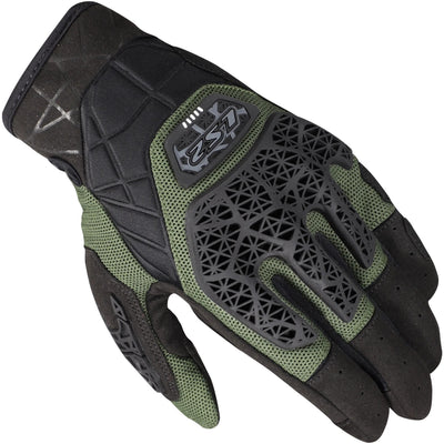 Ls2 gloves all terrain ii man glove all terrain ii mens black green 3xl