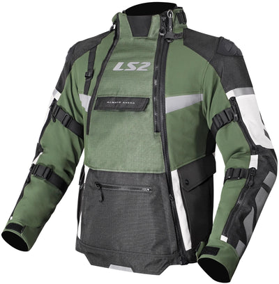 Ls2 jas x-master man jacket x-master men black green grey gr. l