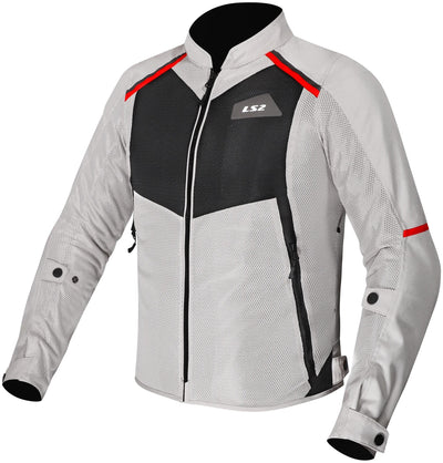 Ls2 chaqueta brisa hombre chaqueta brisa hombre gris negro rojo gr. m