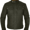 Giacca Oxford in cera resistente di cotone Olive Gr. S