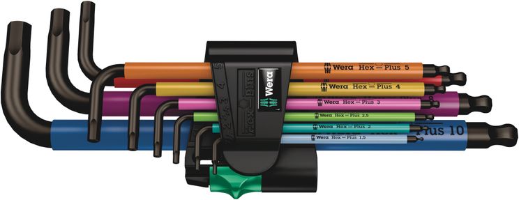 Wera Zuuss Set 950 9 hex-plus Mulicolour 1 SB