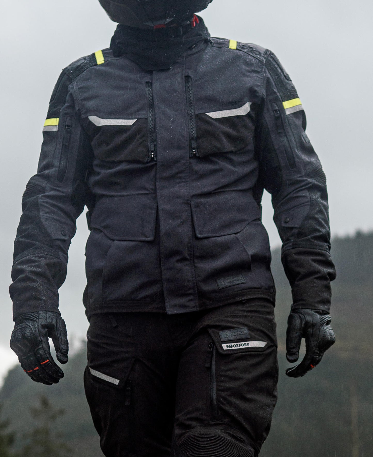 Oxford jas stormland jacket stormland gray sw neon yellow gr. x
