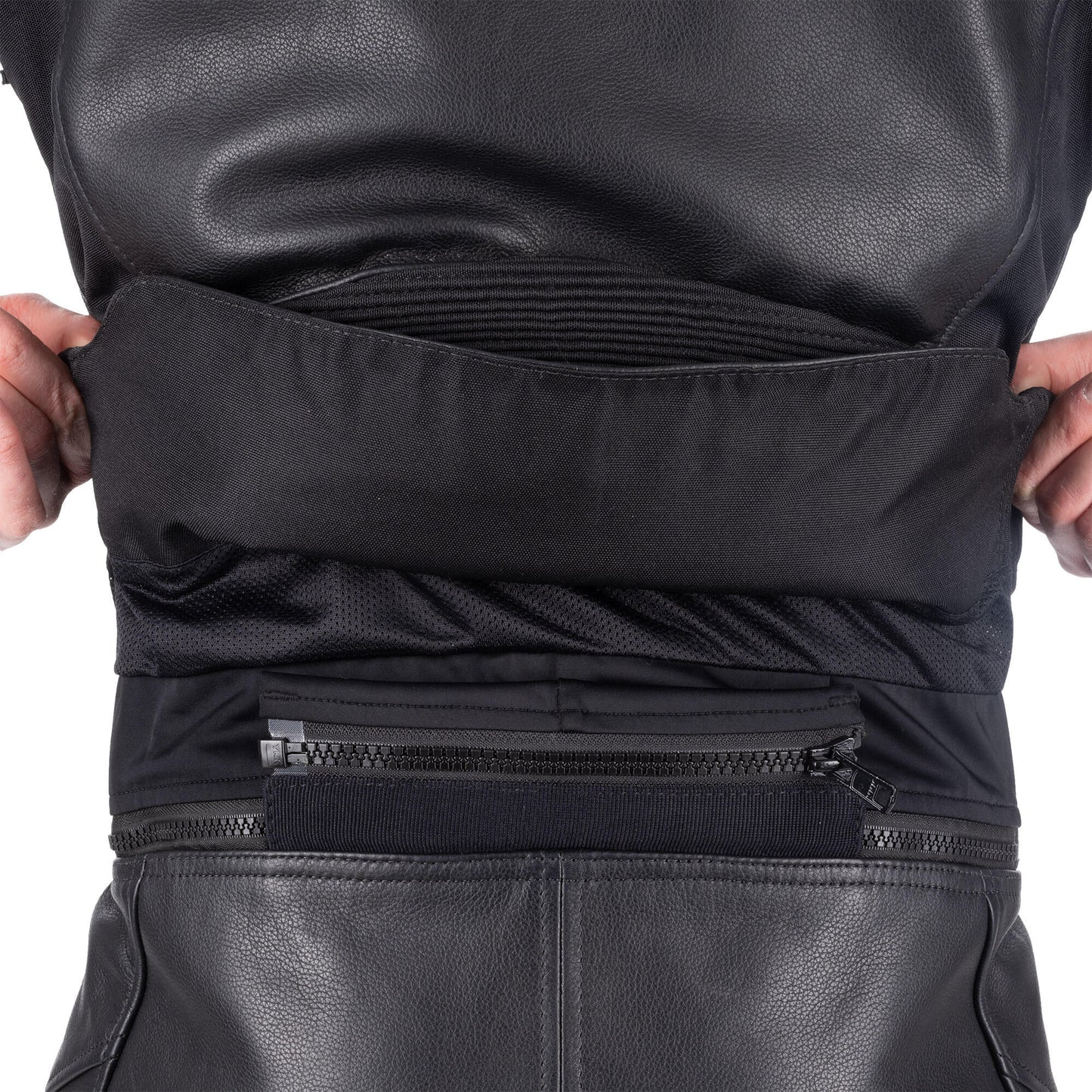 Giacca in pelle braccia raide 3.0 ms nera rossa gr.xxl