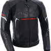 Giacca in pelle braccia raide 3.0 ms nera rossa Gr.3xl