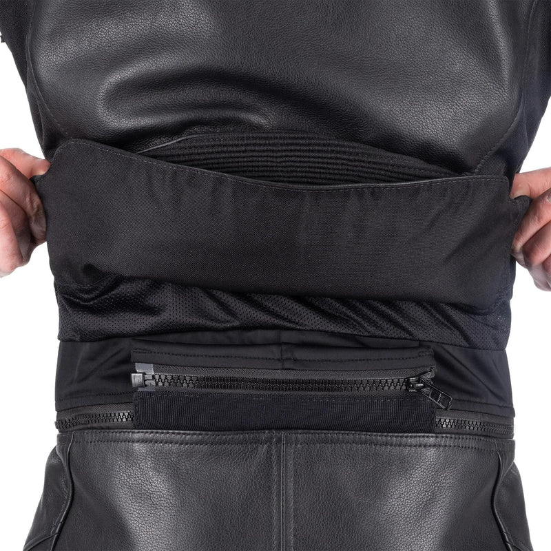 Giacca in pelle braccia raide 3.0 ms nera rossa Gr.3xl