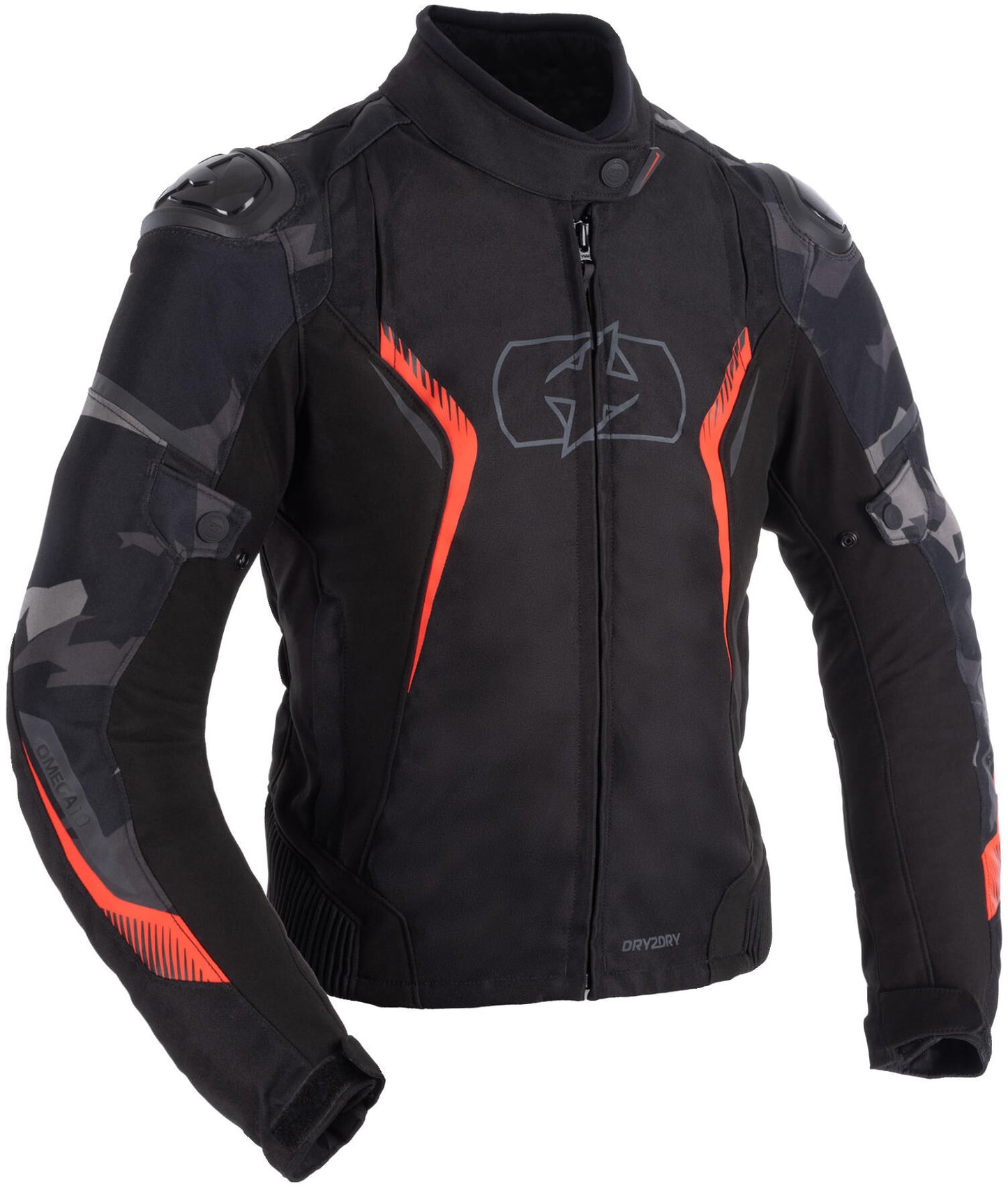 Oxford jacke omega 1.0 jacket omega 1.0 d2d ws black camo red 46