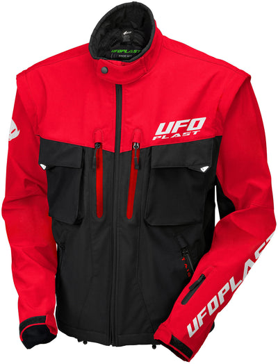 Chaqueta Ufo plast taiga chaqueta enduro ufo negro rojo gr. m