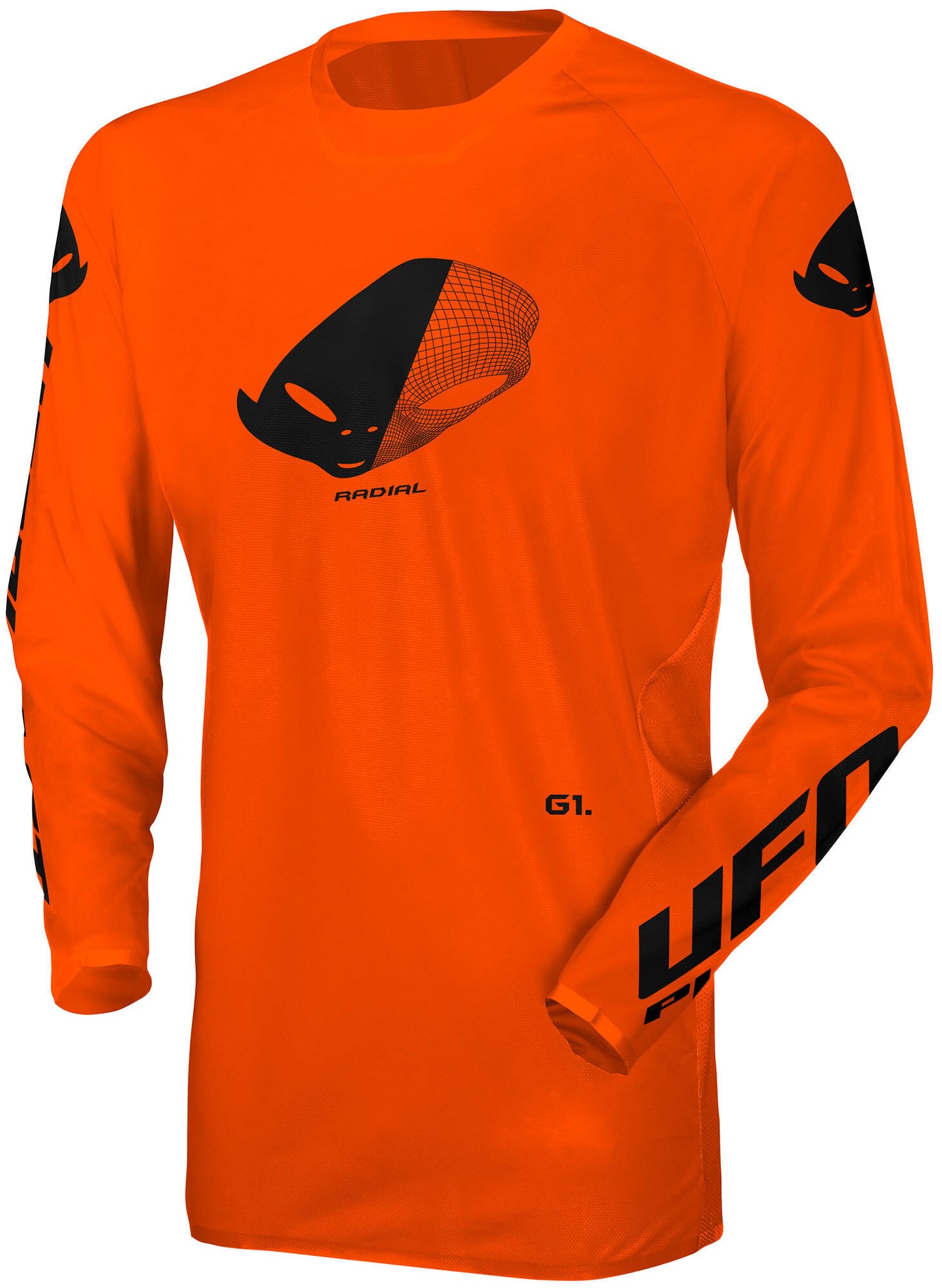 Ufo plast jersey mx radial mx jersey ufo radial naranja neón talla xl
