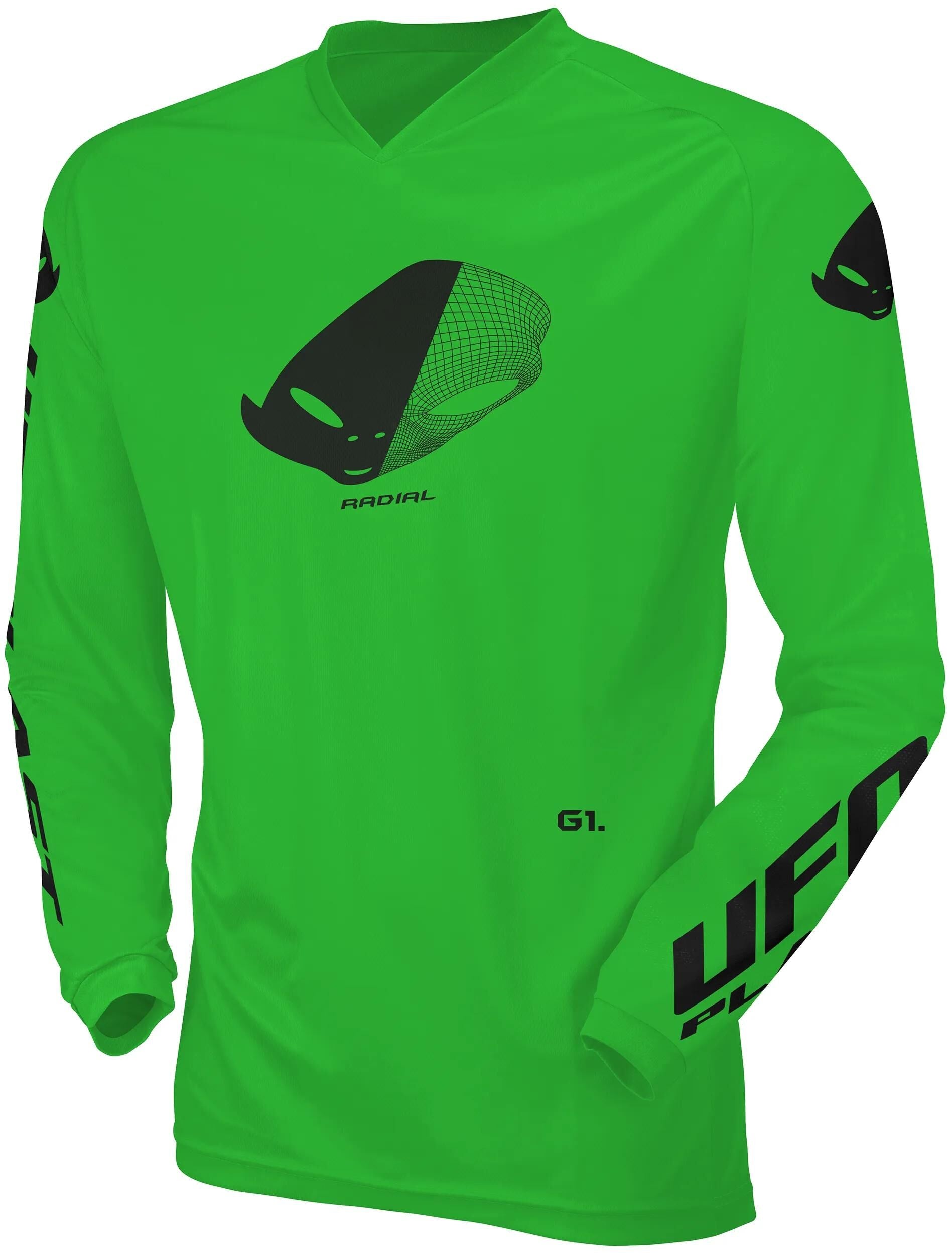 Ufo plast jersey mx radial children's jersey ufo rad neon green gr. xxs