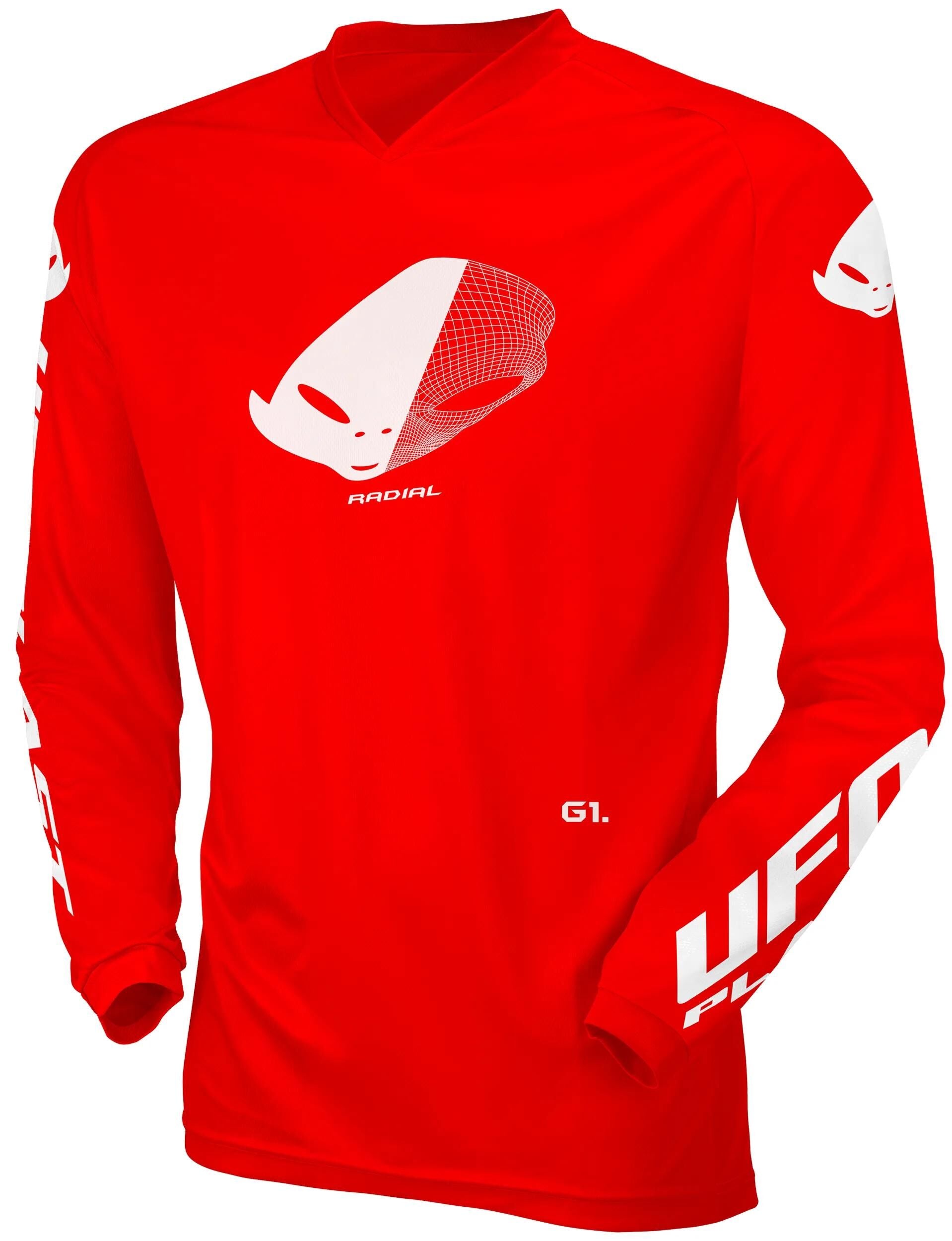 Ufo plast jersey mx radial children's jersey ufo rad red gr. xxxxs