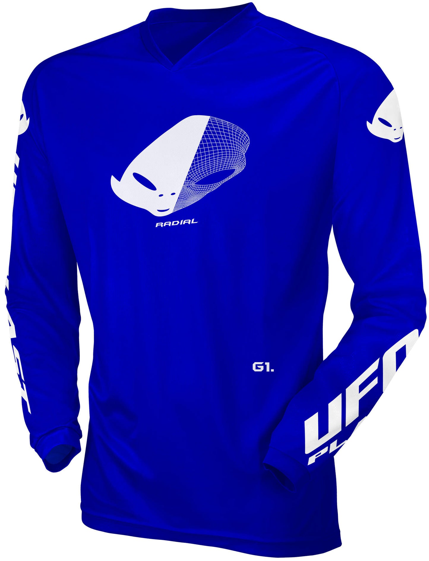 Ufo plast jersey mx radial children's jersey ufo rad blue gr. xxxs