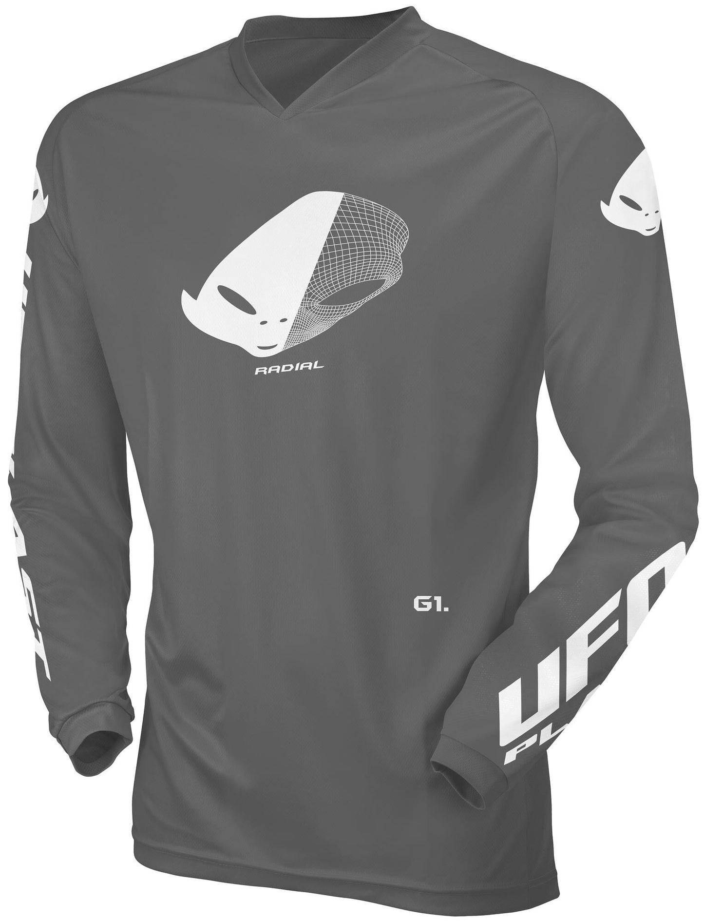 Ufo plast jersey mx radial maillot infantil ufo rad gris gr. xxs