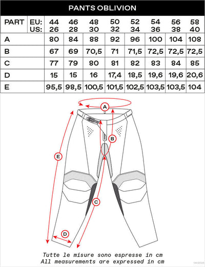 Ufo plast broek mx oblivion mx trousers ufo oblivion blue red gr. 46