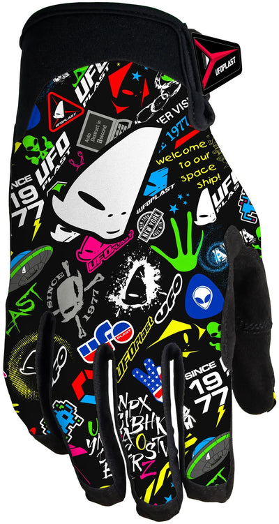 Ufo plast crosshandschuh skyline kids children gloves ufo skyline graphic gr.s