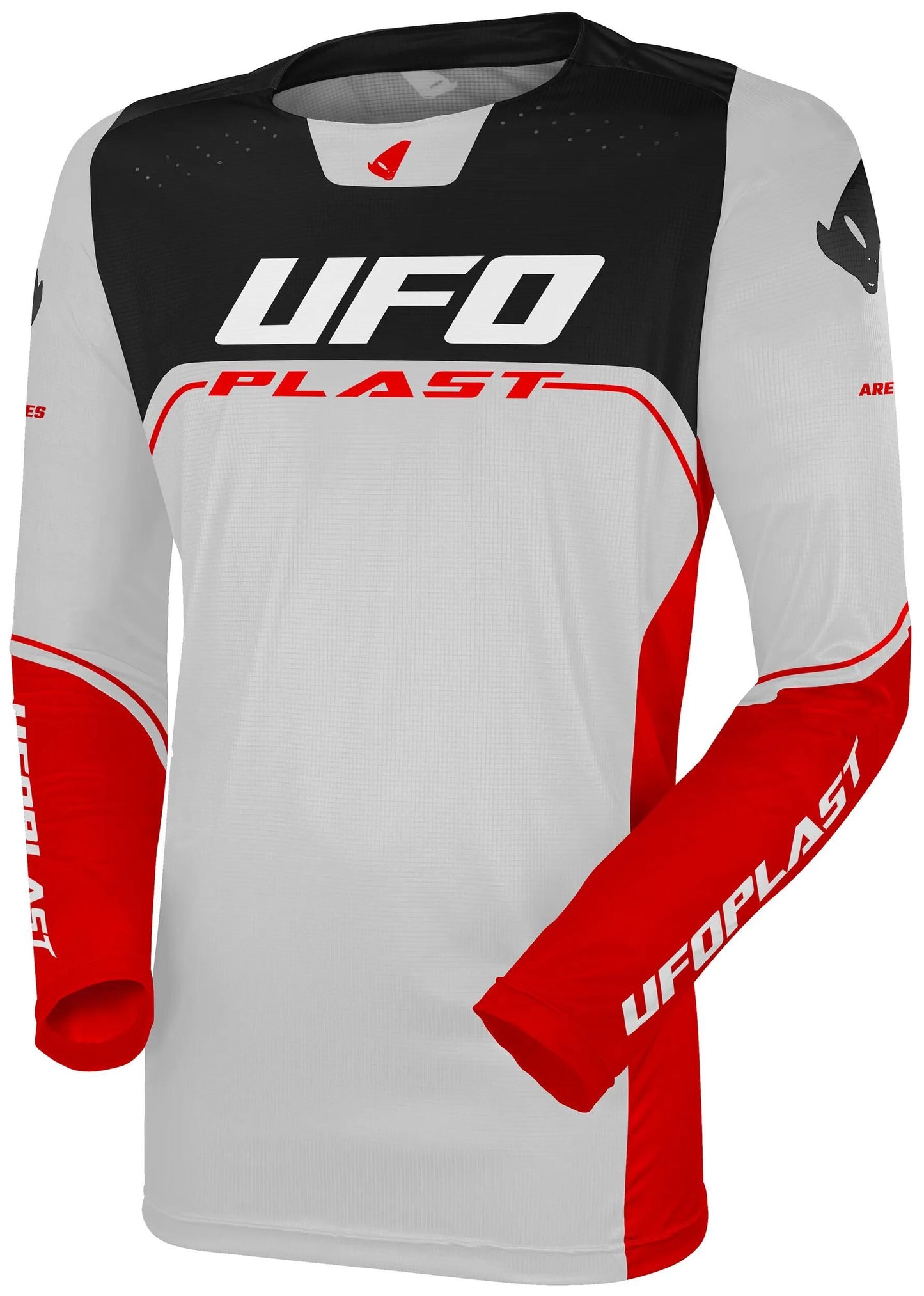 Ufo plast jersey ares kids jersey infantil ufo are grey rot gr. s