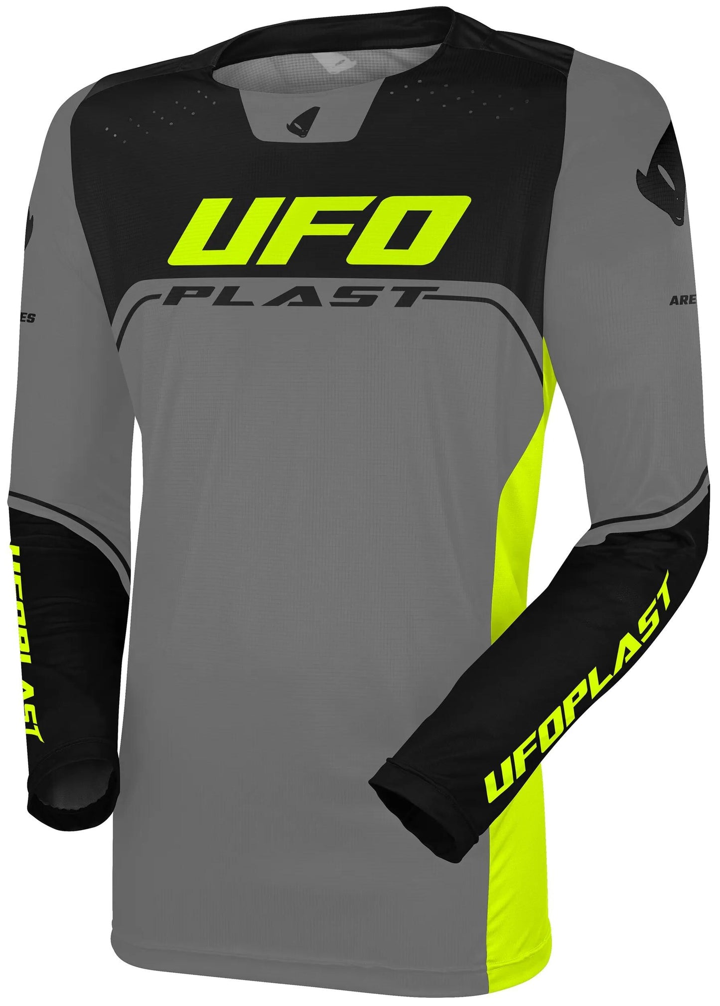Ufo plast jersey ares kids children's jersey ufo are gray black gr.s