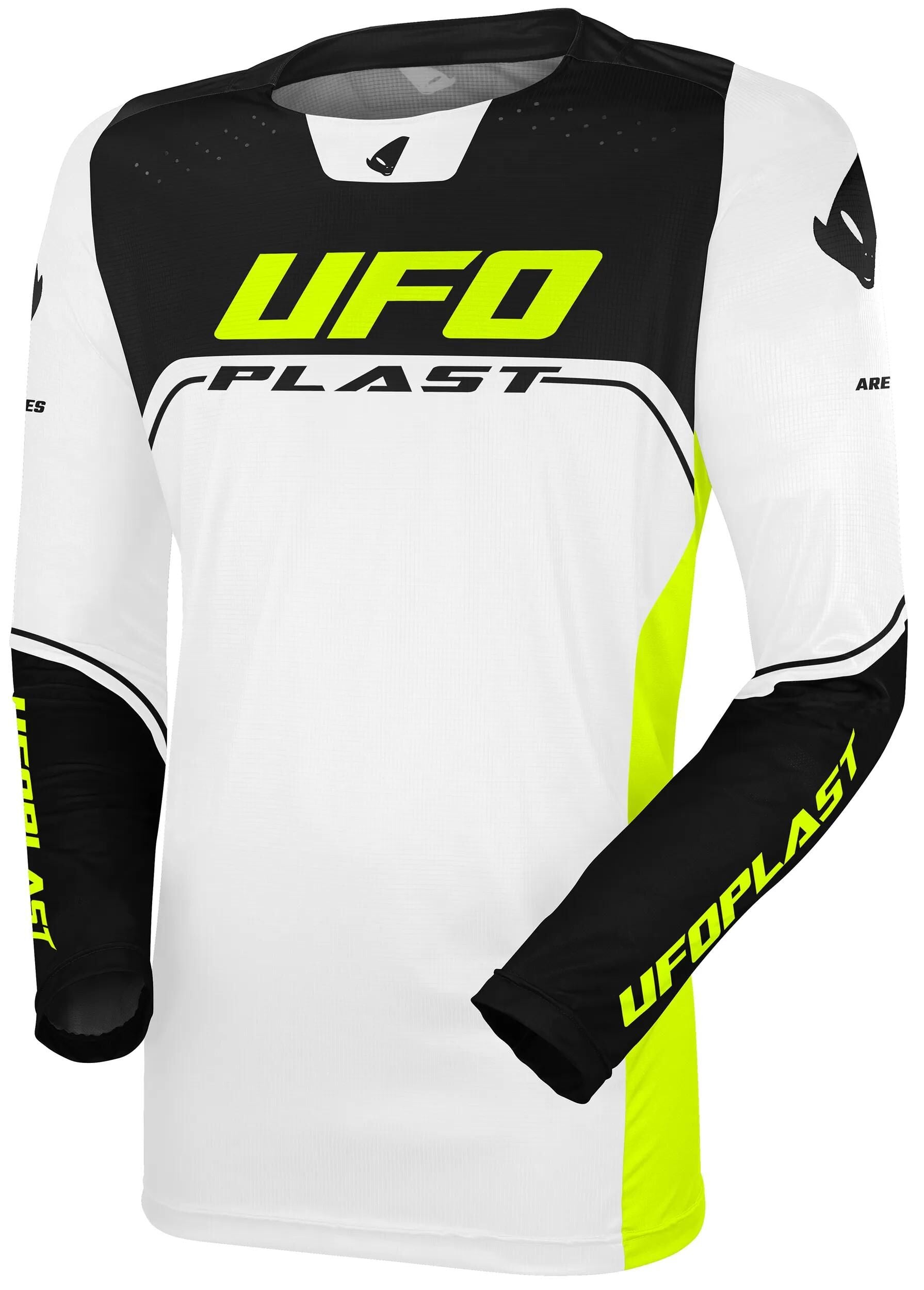 Ufo plast jersey ares kids children's jersey ufo are white black gr.xxs