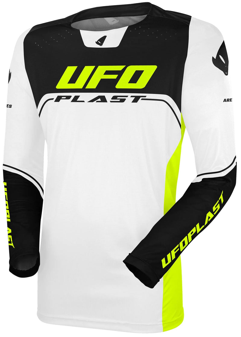 Ufo plast jersey ares kids children's jersey ufo are white black gr.xxs