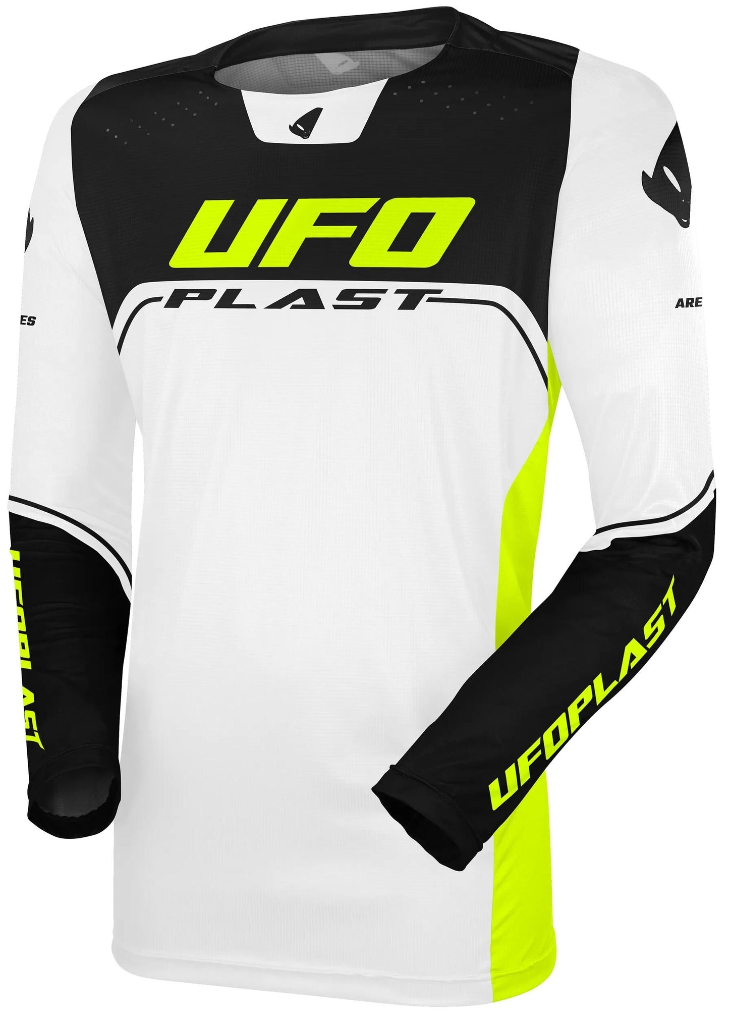 Ufo plast jersey ares kids children's jersey ufo are white black gr.s
