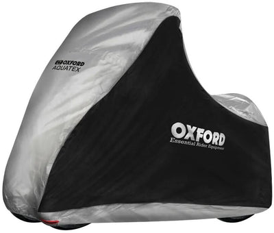 Oxford Bike Covers Aquate MP3 Black Silver